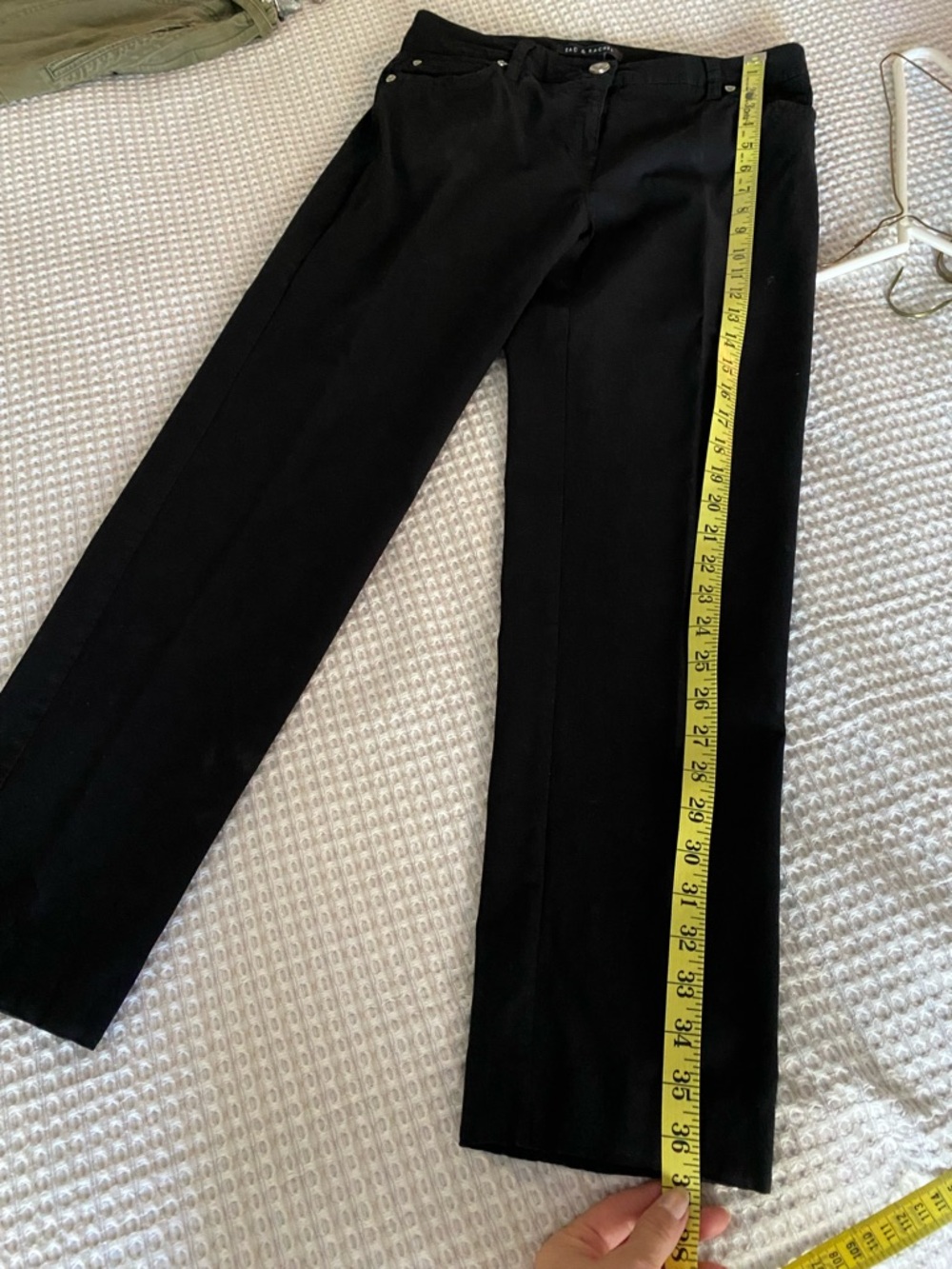 Zac & Rachel Black Straight-Leg Women's Pants